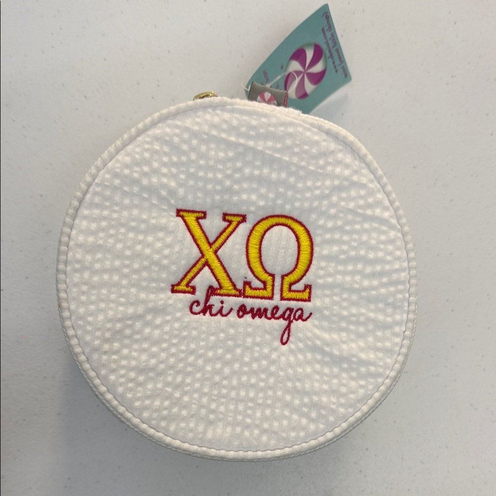 Chi O Button Accessory Jewelry Bag 6”
